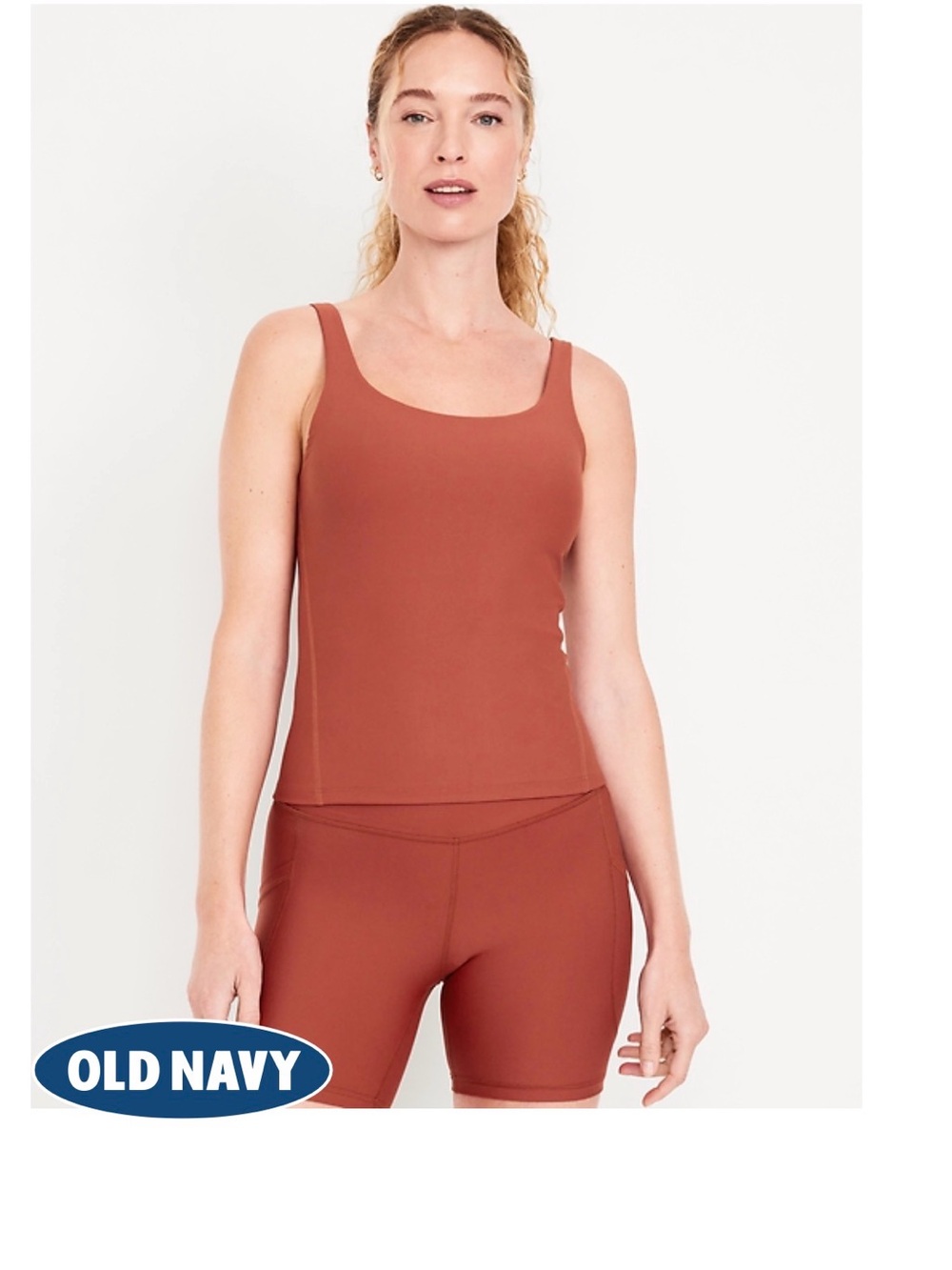 Old Navy Women's PowerSoft Support Top in Cherry Birch